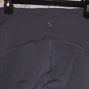 Gray Lulu Lemon crop pants
